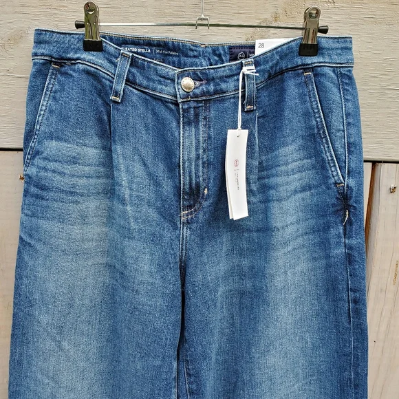 AG Adriano Goldschmied Blue Flare Jeans NWT - Picture 5 of 13